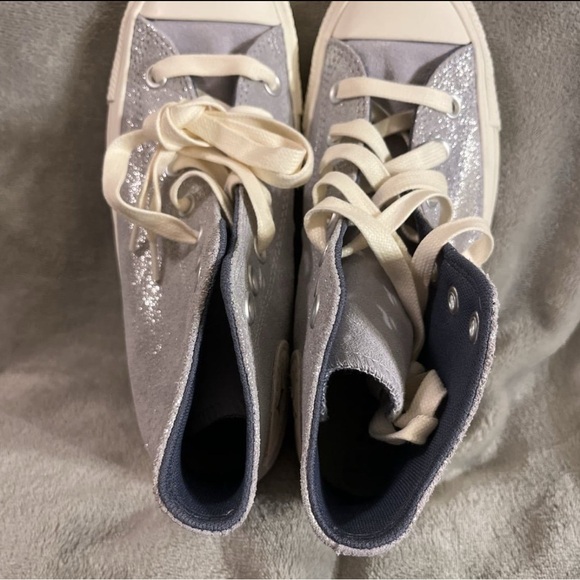 RARE Converse Chuck Taylor All Star Glitter High Top, Sz 6.5 - Picture 5 of 5